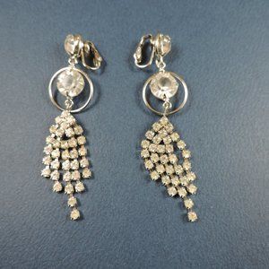 Vintage | Rhinestone Clip-on Earrings